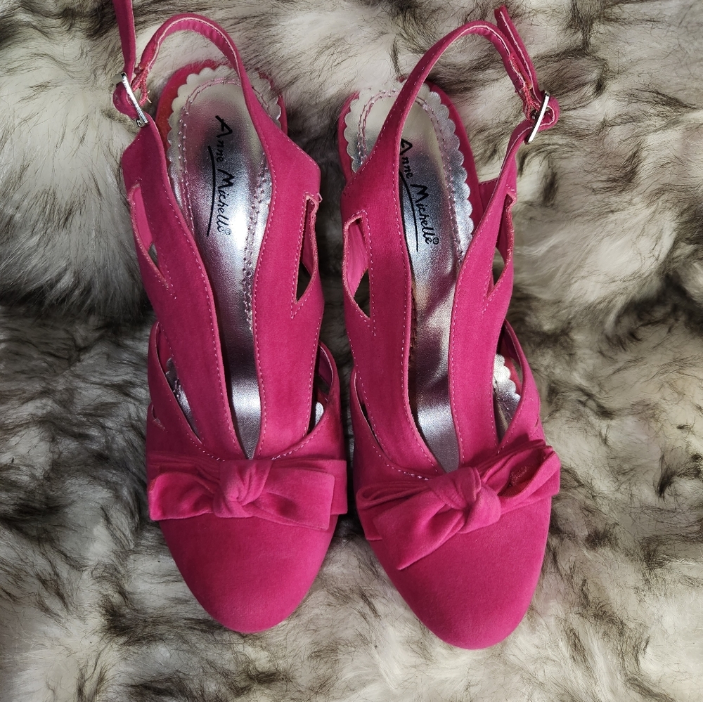Pink platform high heels!